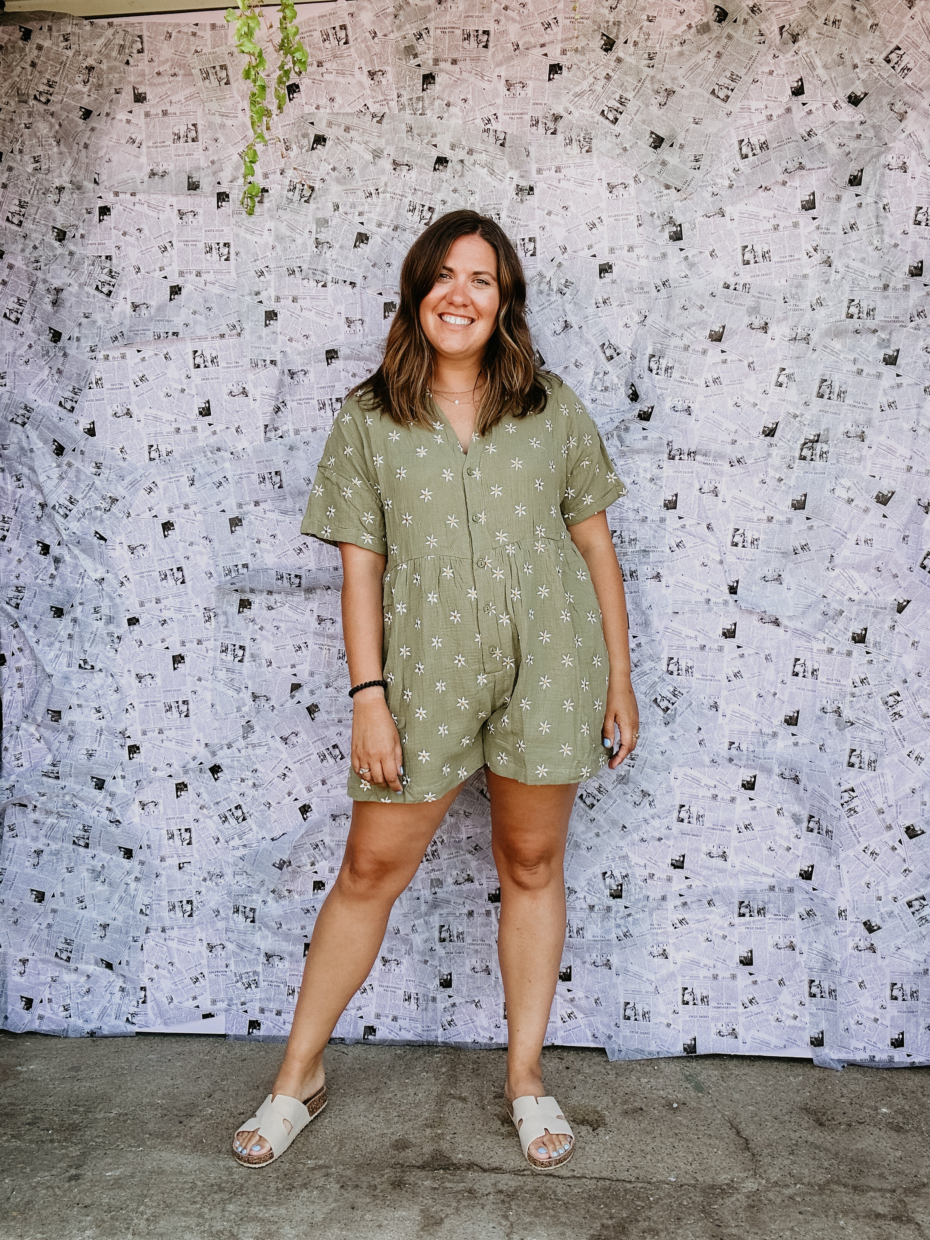 Button Up Daisy Romper