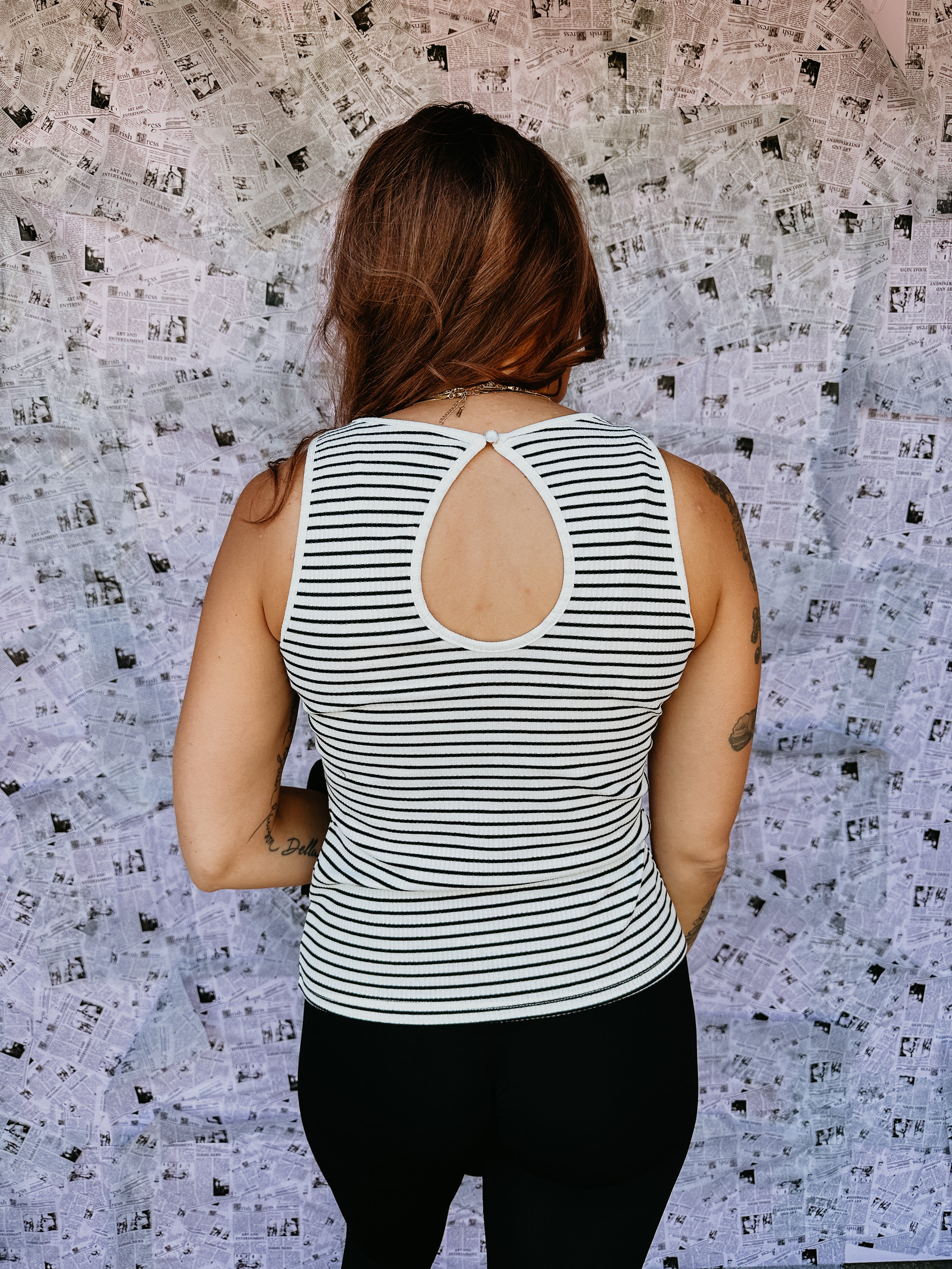 Stripe Ribbed Tank