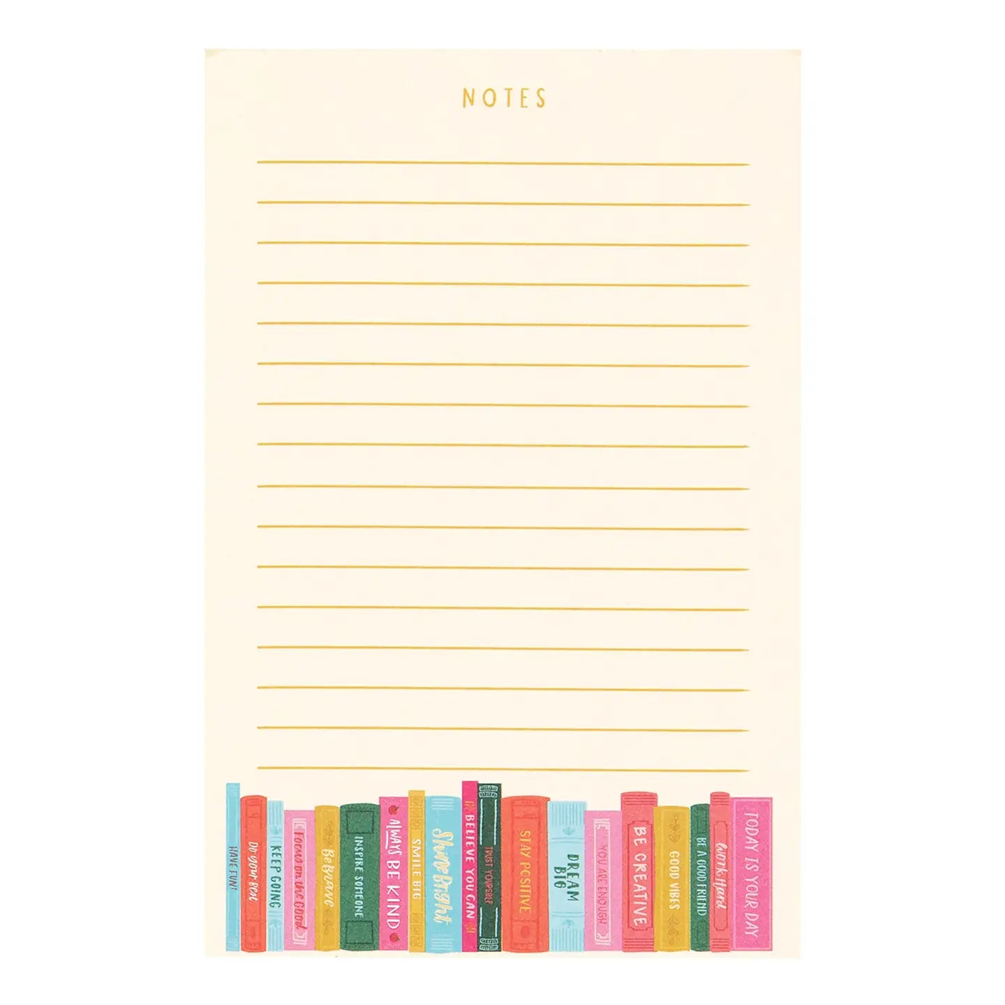 Affirmation Bookshelf Notepad