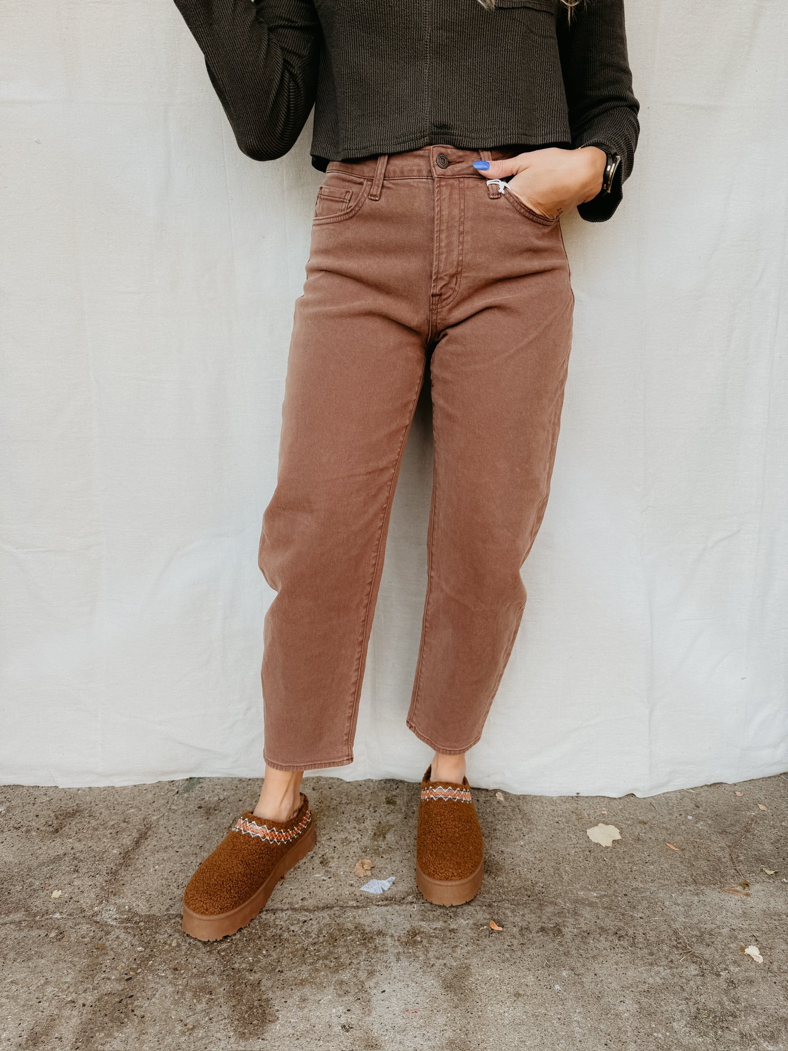 Kate Brown Barrel Leg Denim