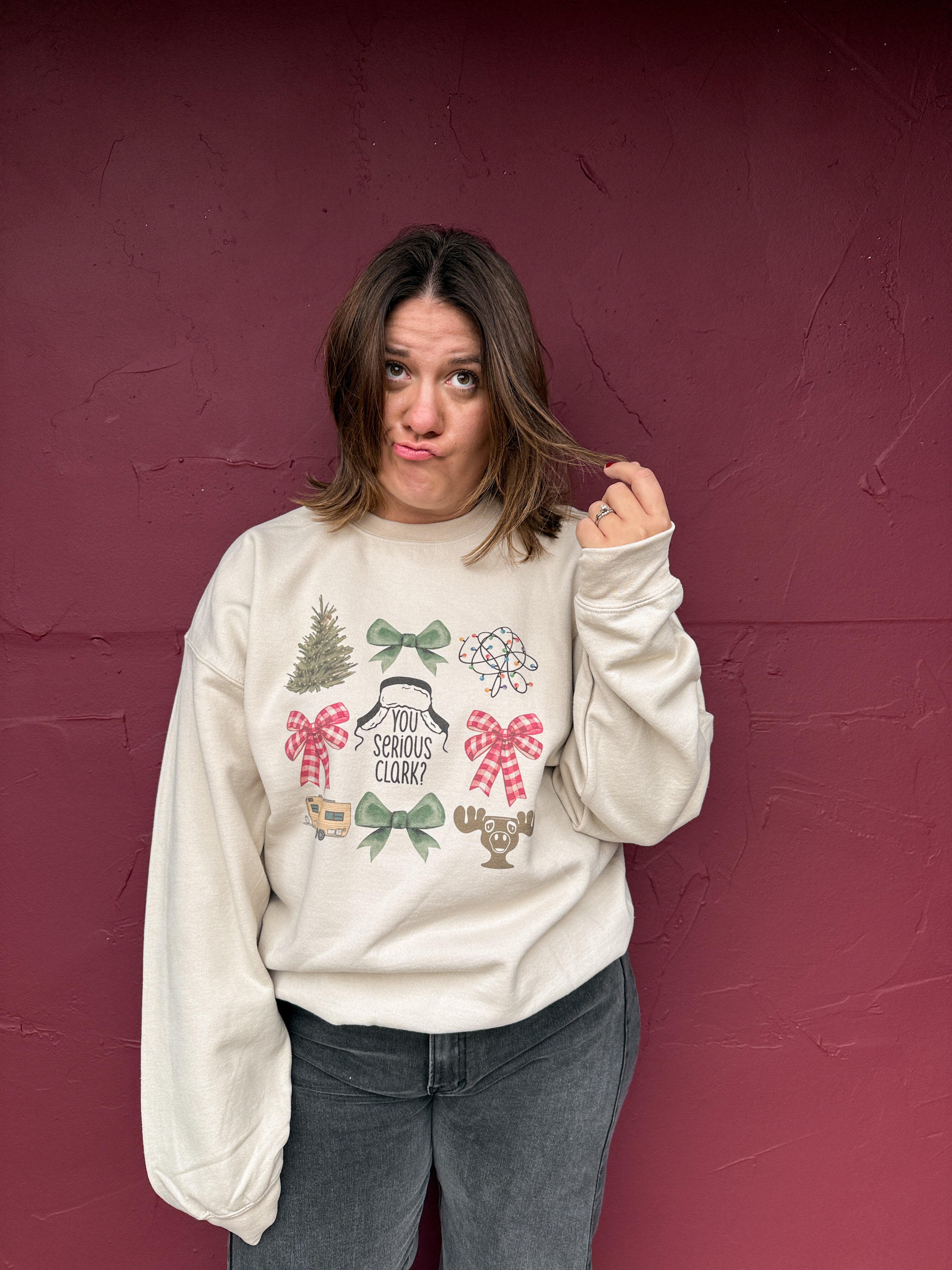 You Serious Clark Collage Sweatshirt