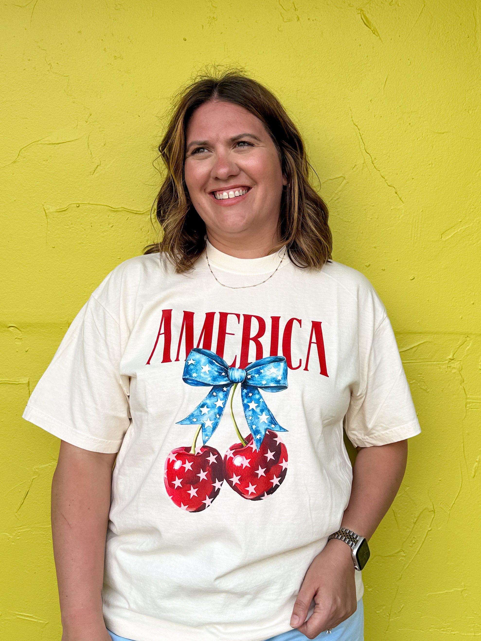 America Cherries Graphic Tee