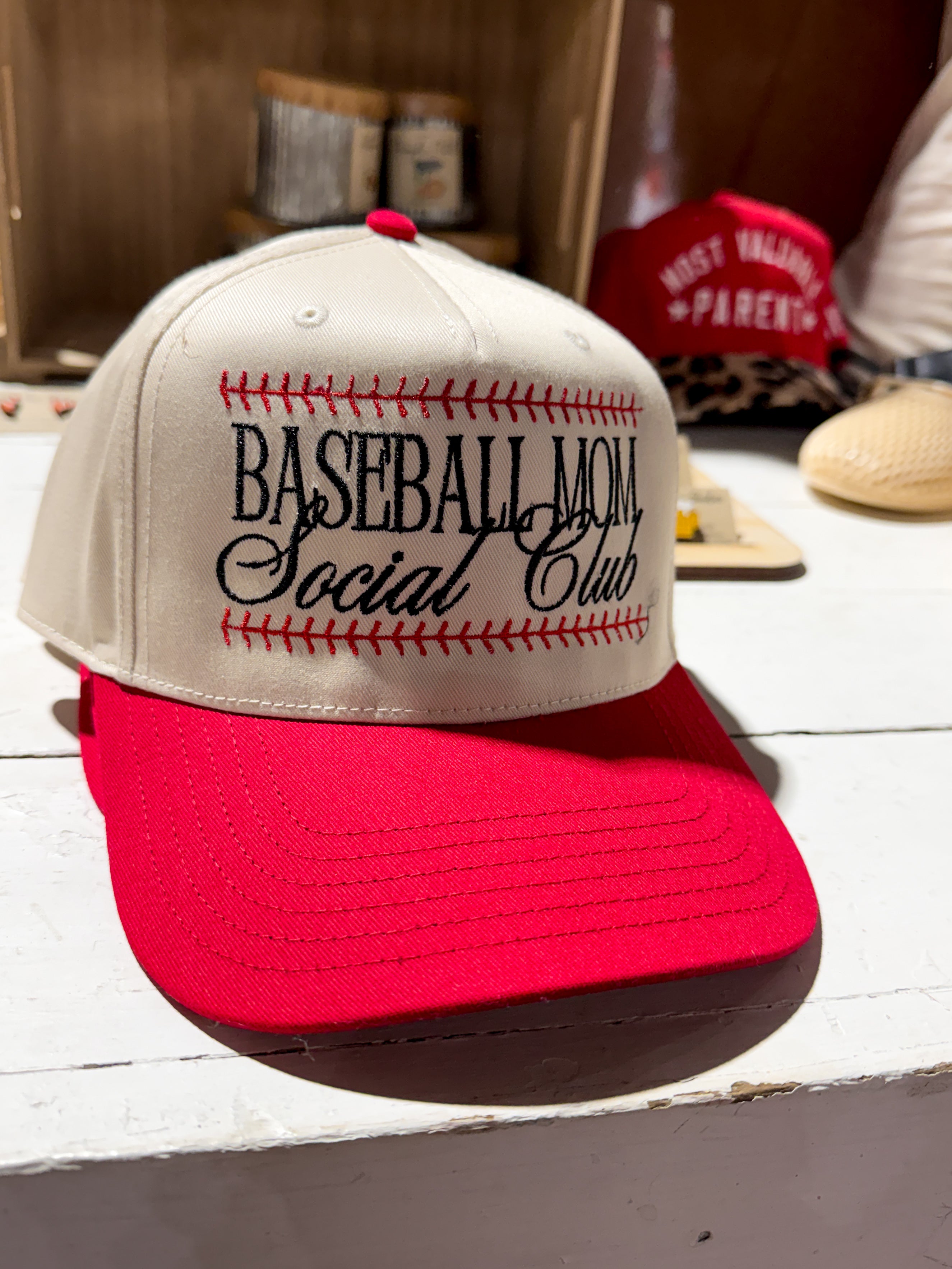 Baseball Mom Social Club Trucker Hat