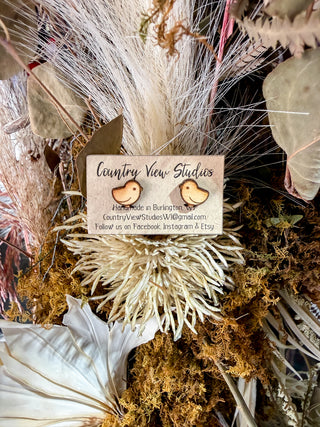 Handcrafted Statement Stud Earrings