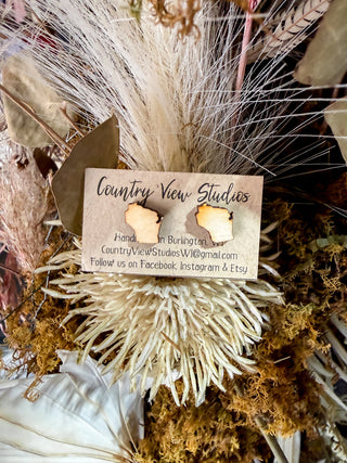 Handcrafted Statement Stud Earrings