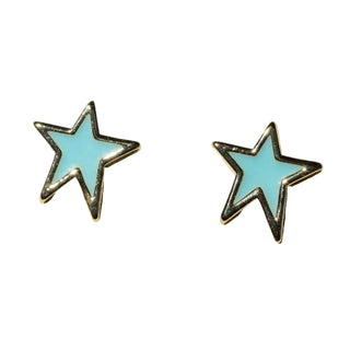 N+S | Teal Superstar Enamel Studs