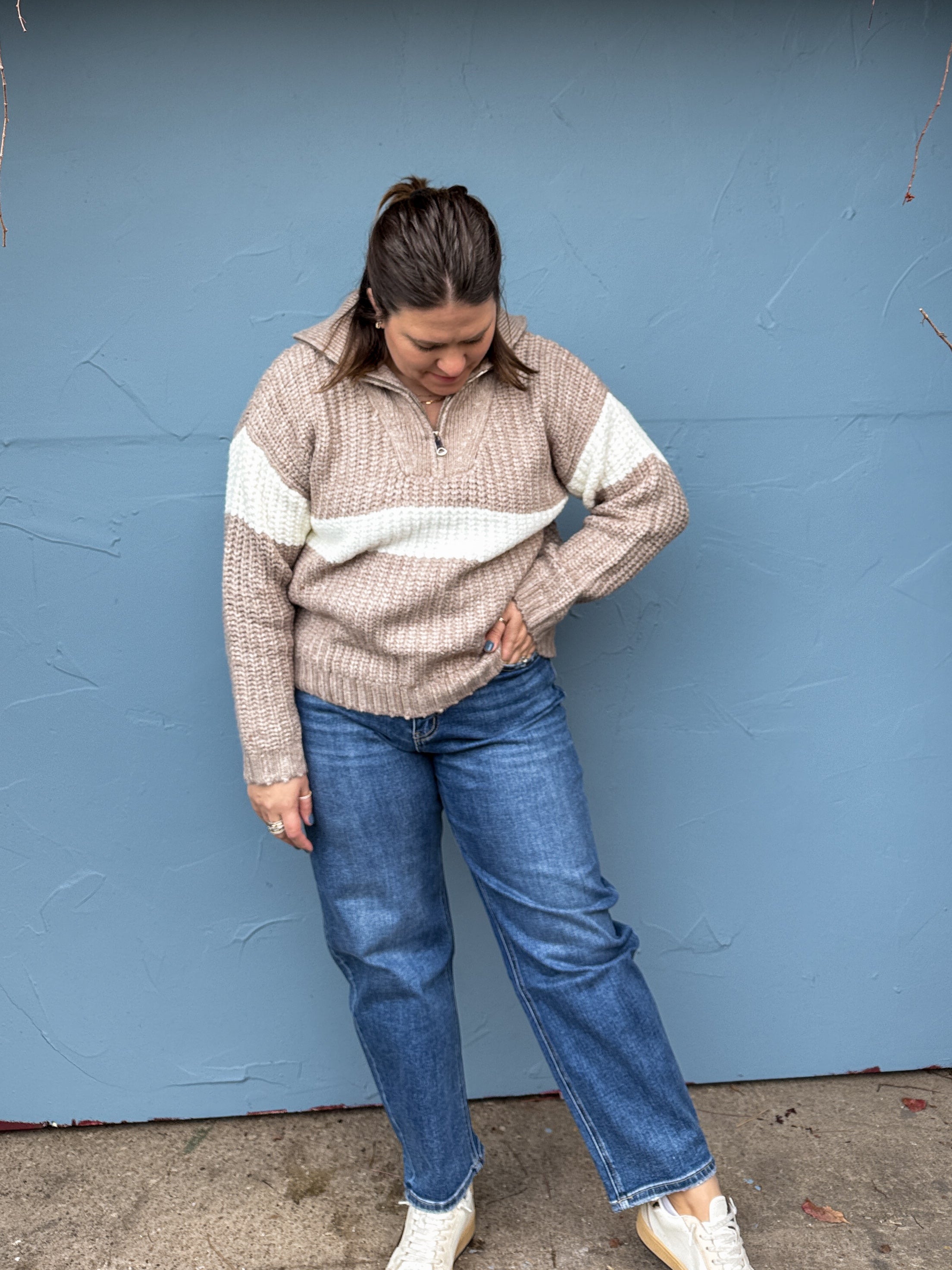 Dark Wash Barrel Jean