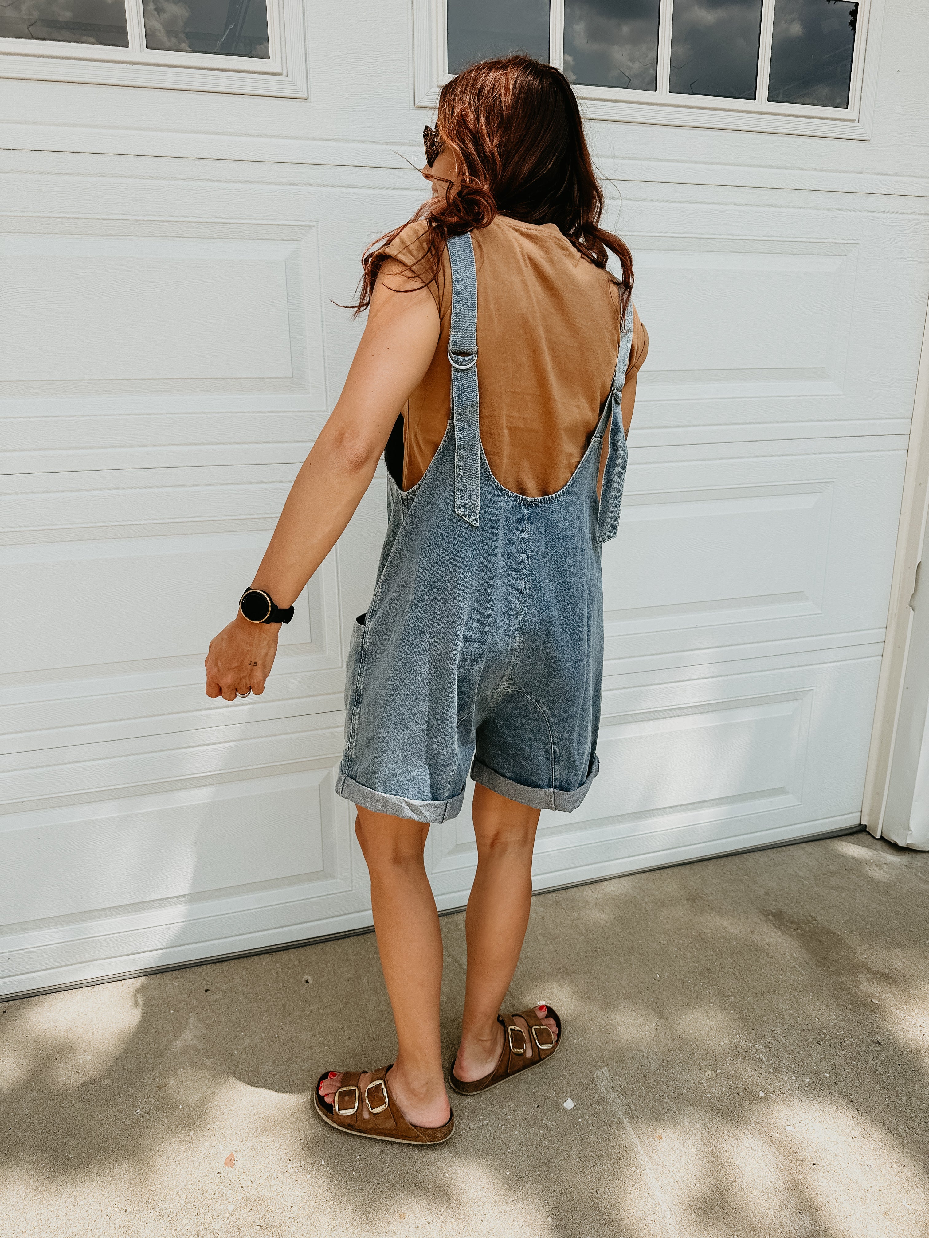 Denim Overall Romper