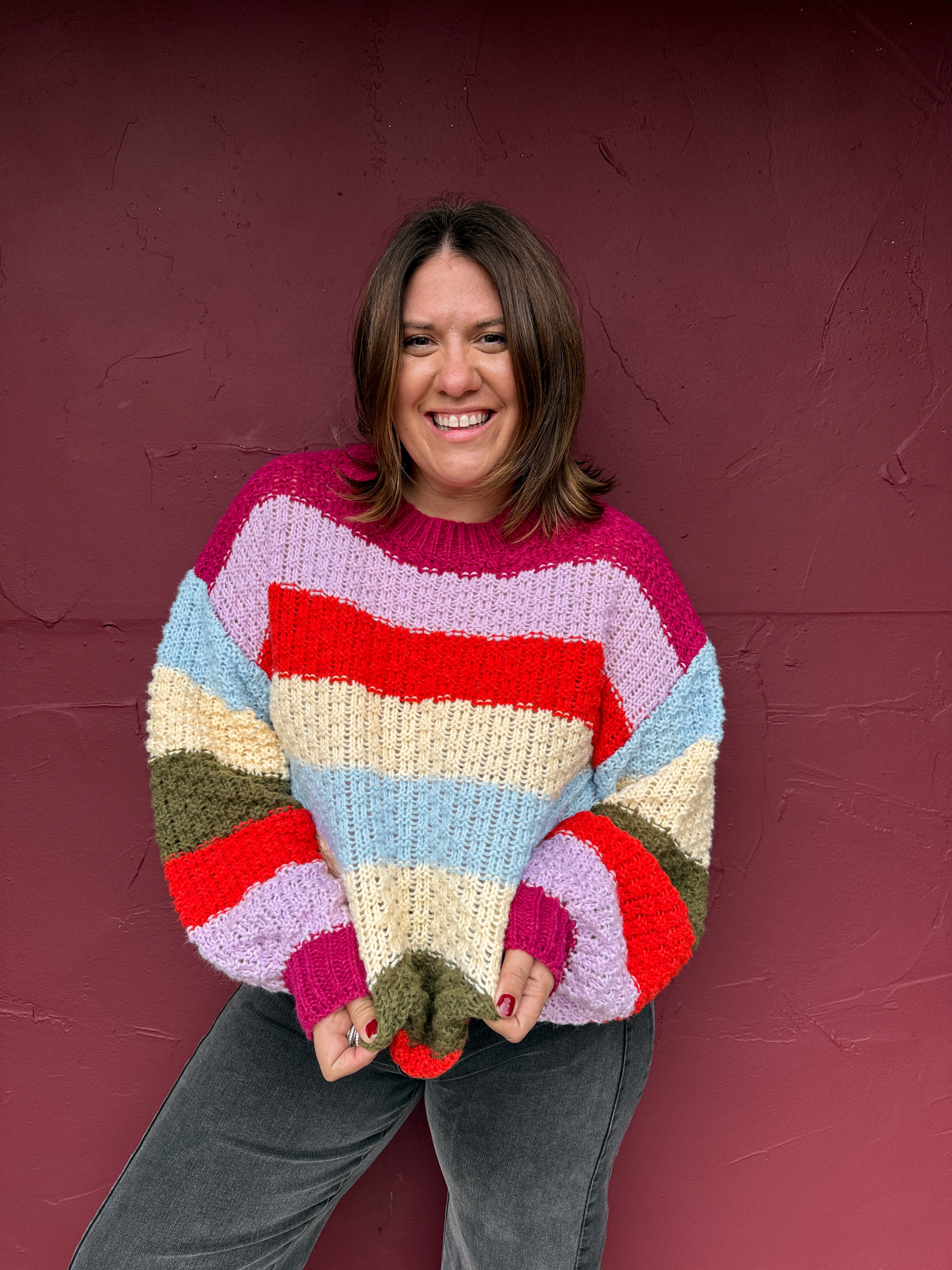 Colorblock Chunky Sweater