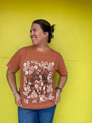 Floral Dancing Skeletons Tee