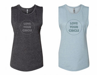 QC Original Muscle Tank – Love Your Circle Graphic