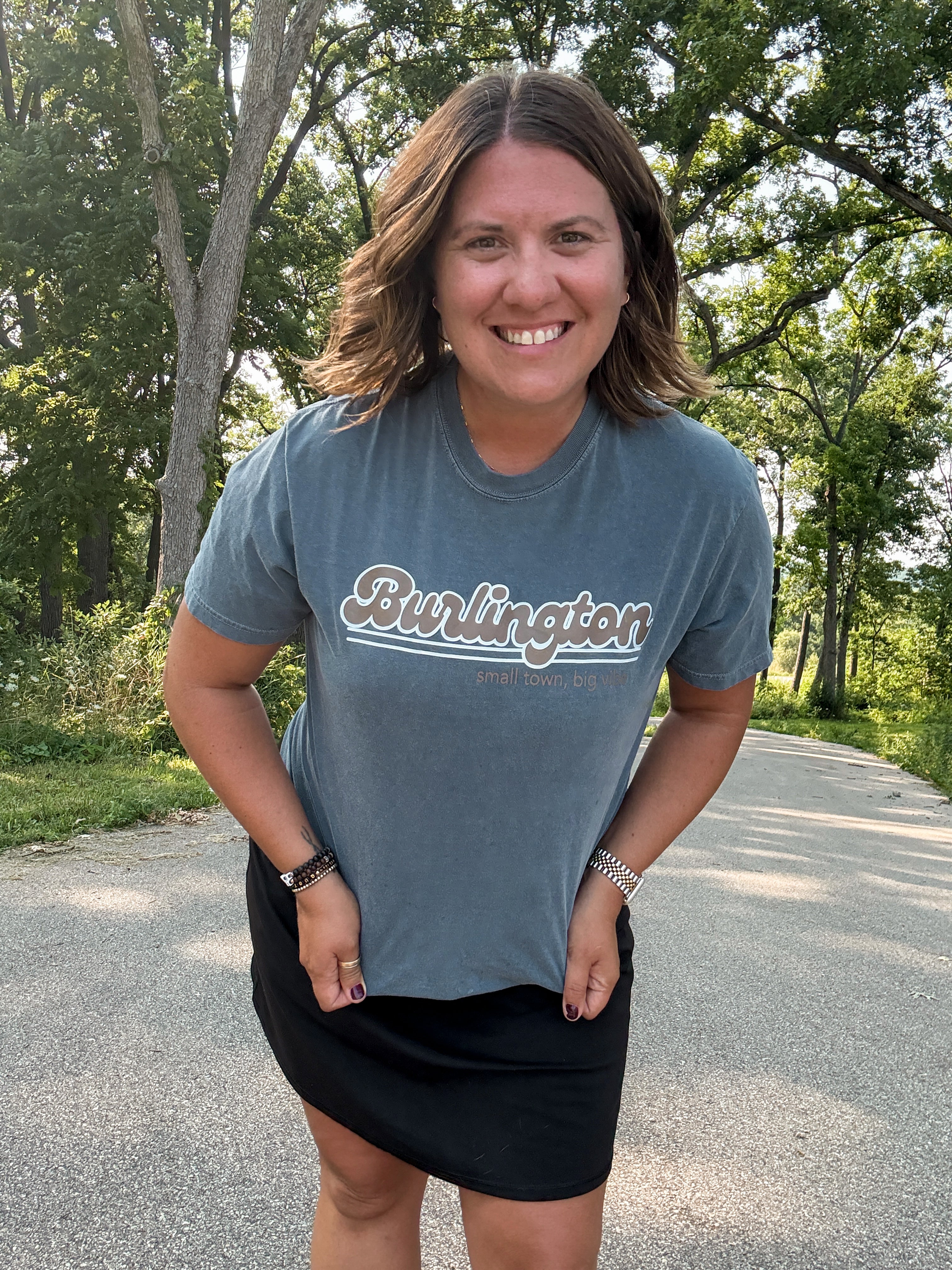 Burlington Small Town Big Vibe Graphic