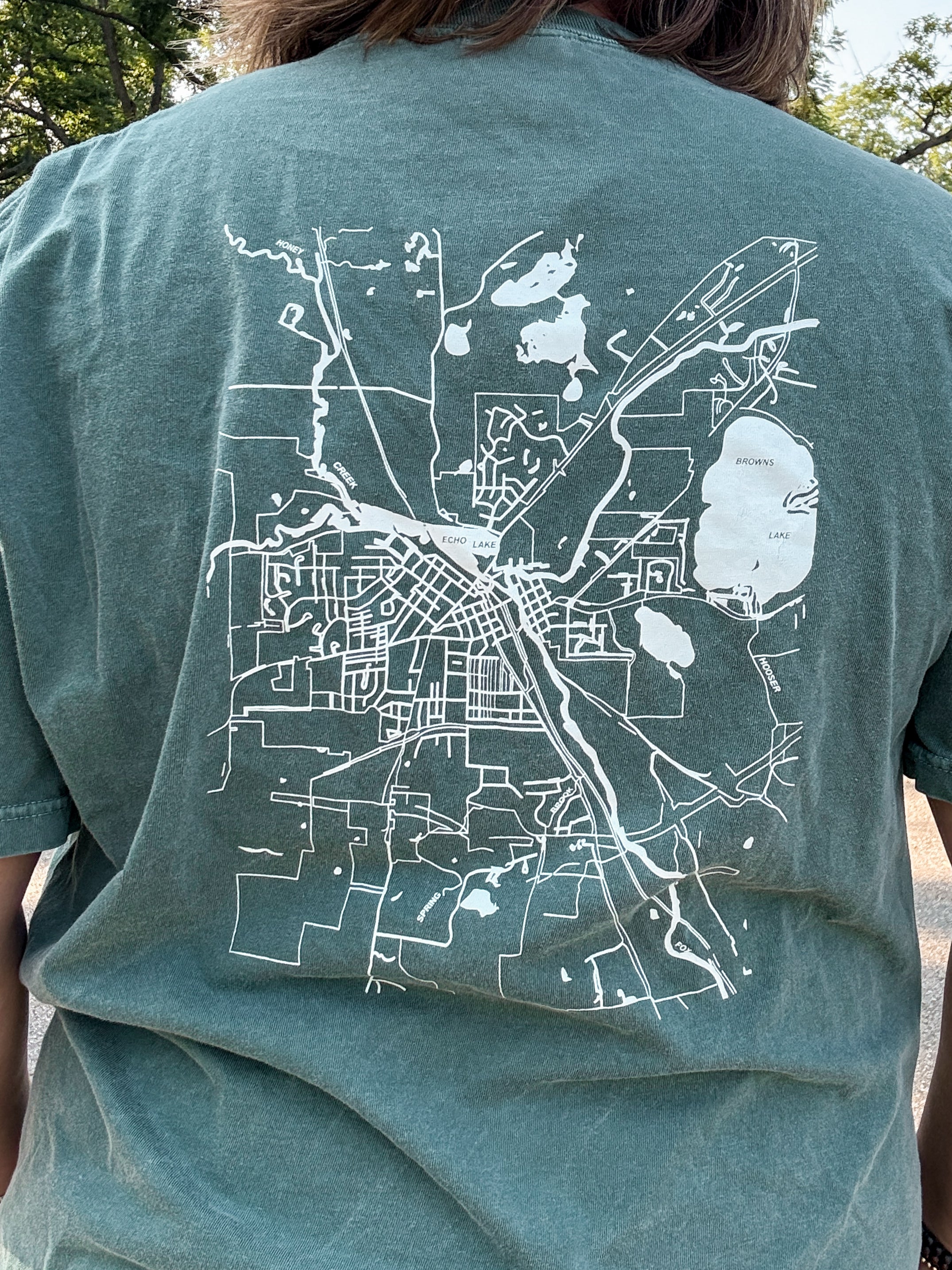 Support Local Map Tee