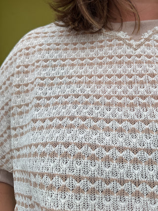 Textured Stripe Knit Top
