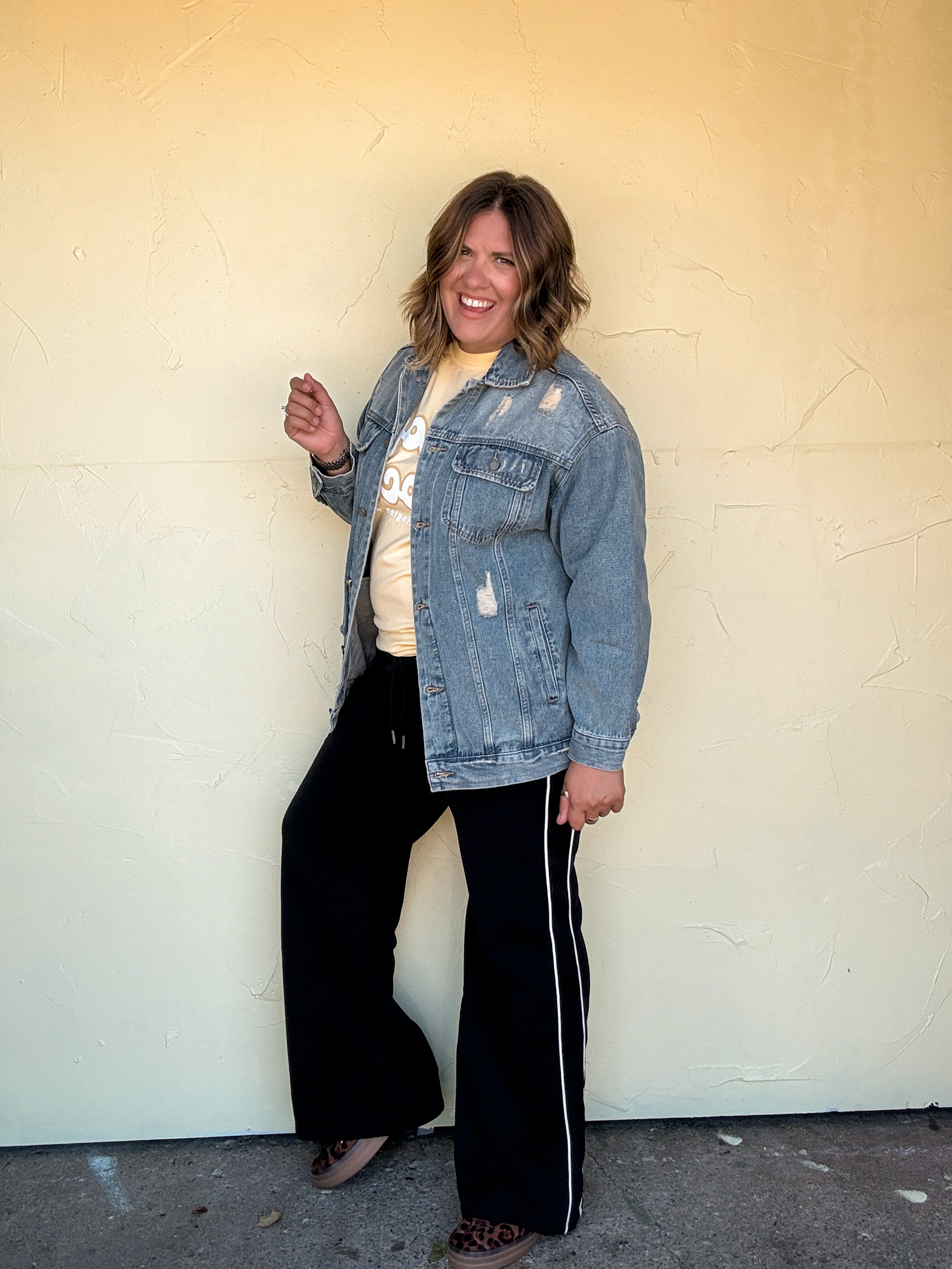 Contrast Line Detail Sweatpants