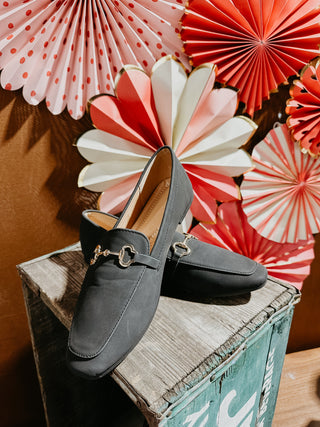 black loafer