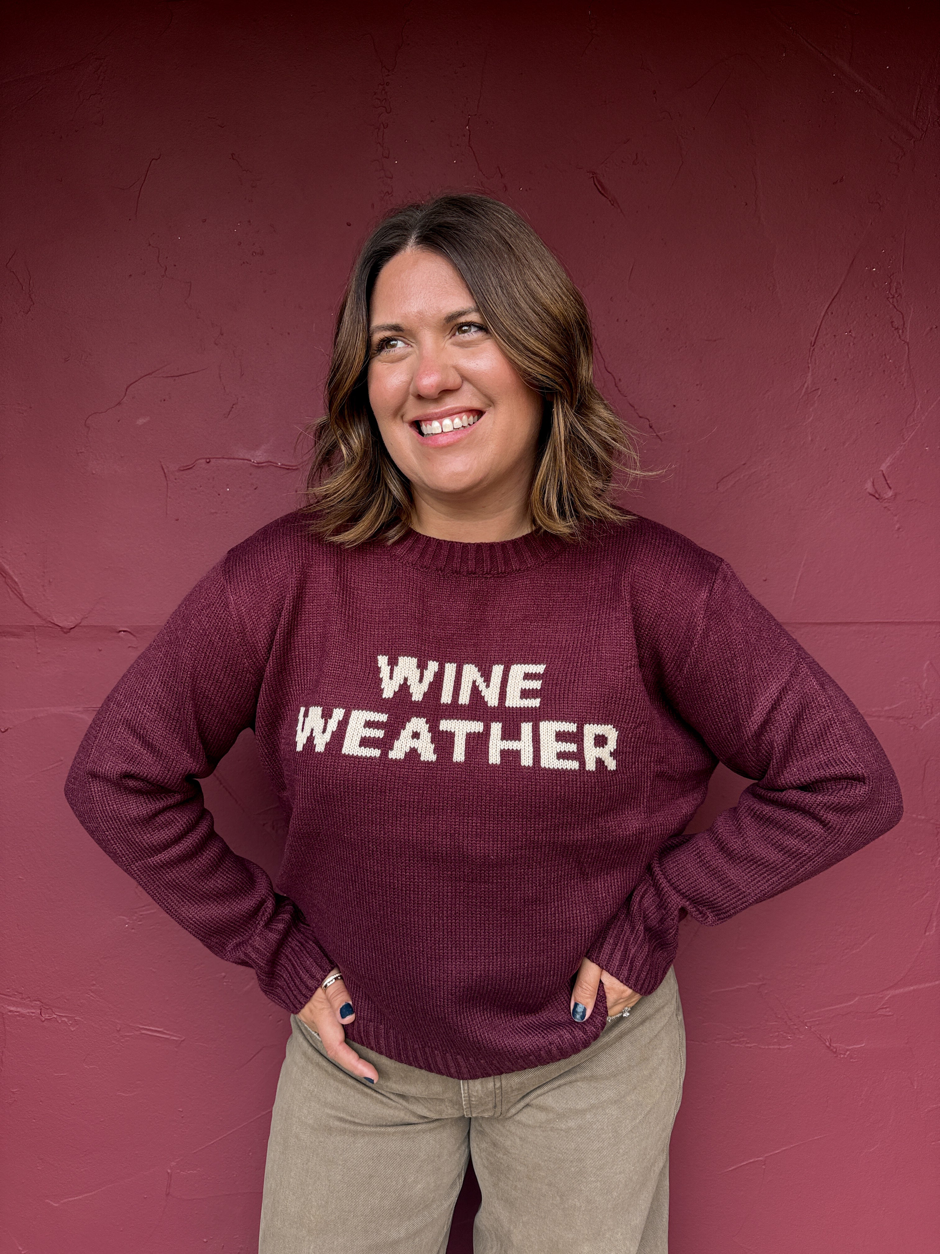 Wine Weather Sweater