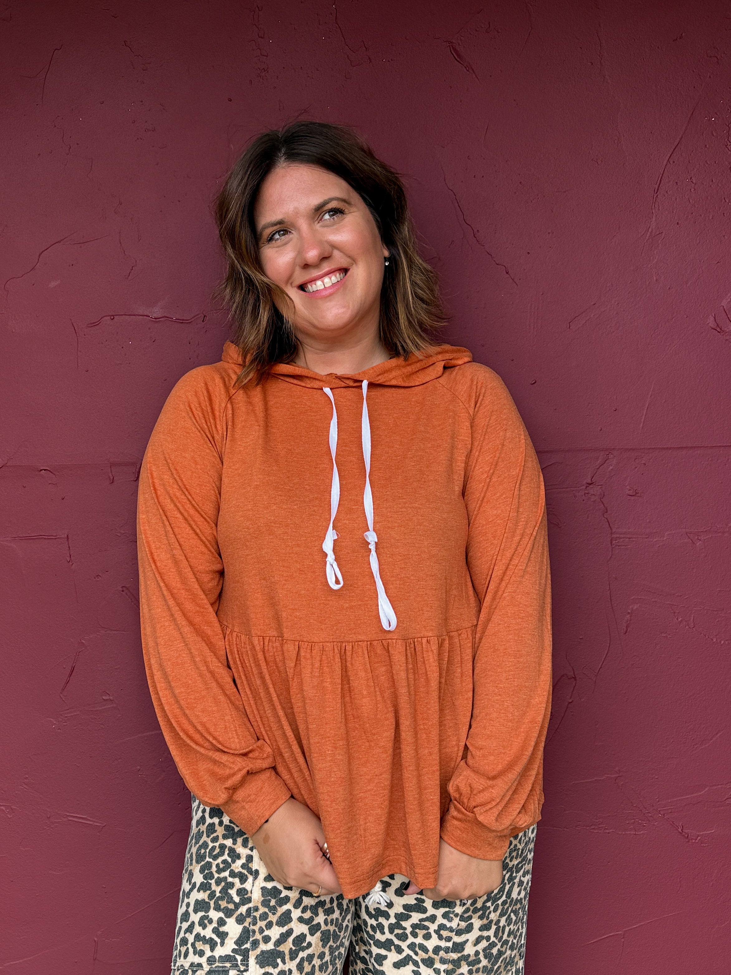 Long Sleeve Peplum Top