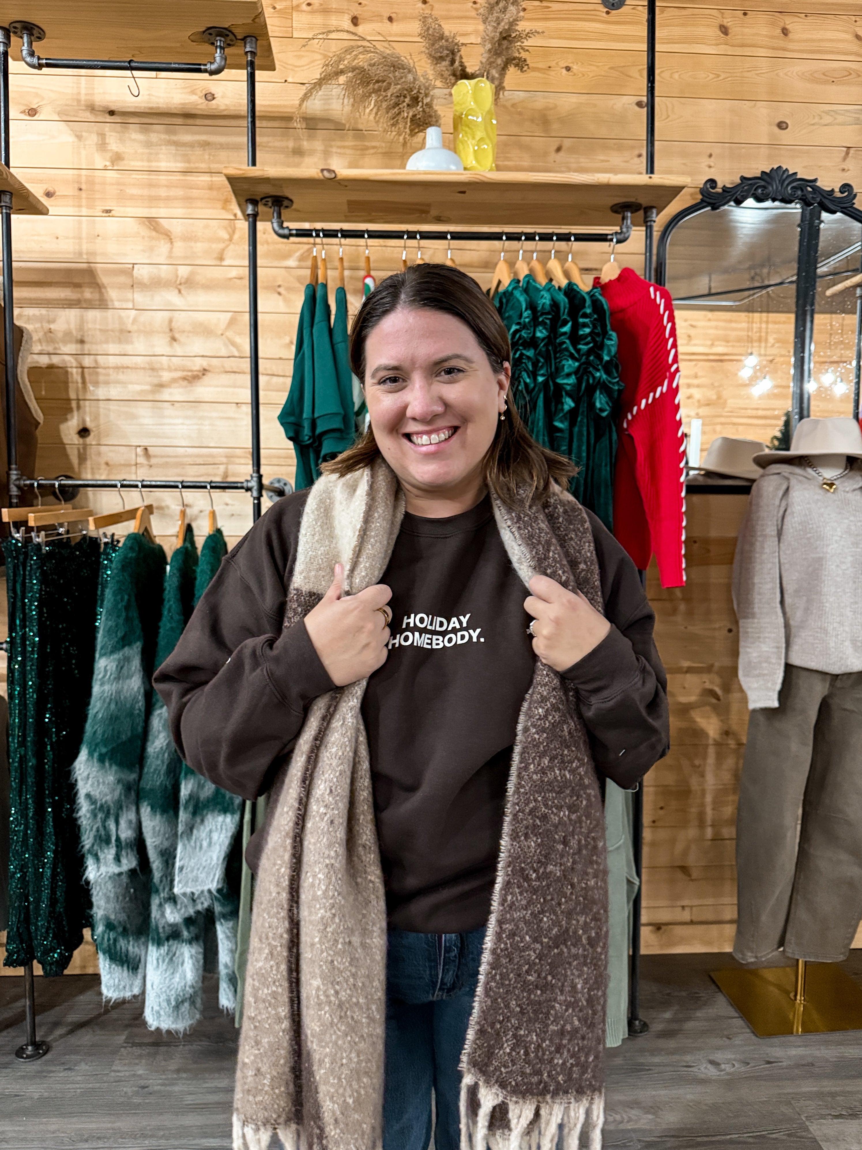 the Holiday Homebody Sweatshirt