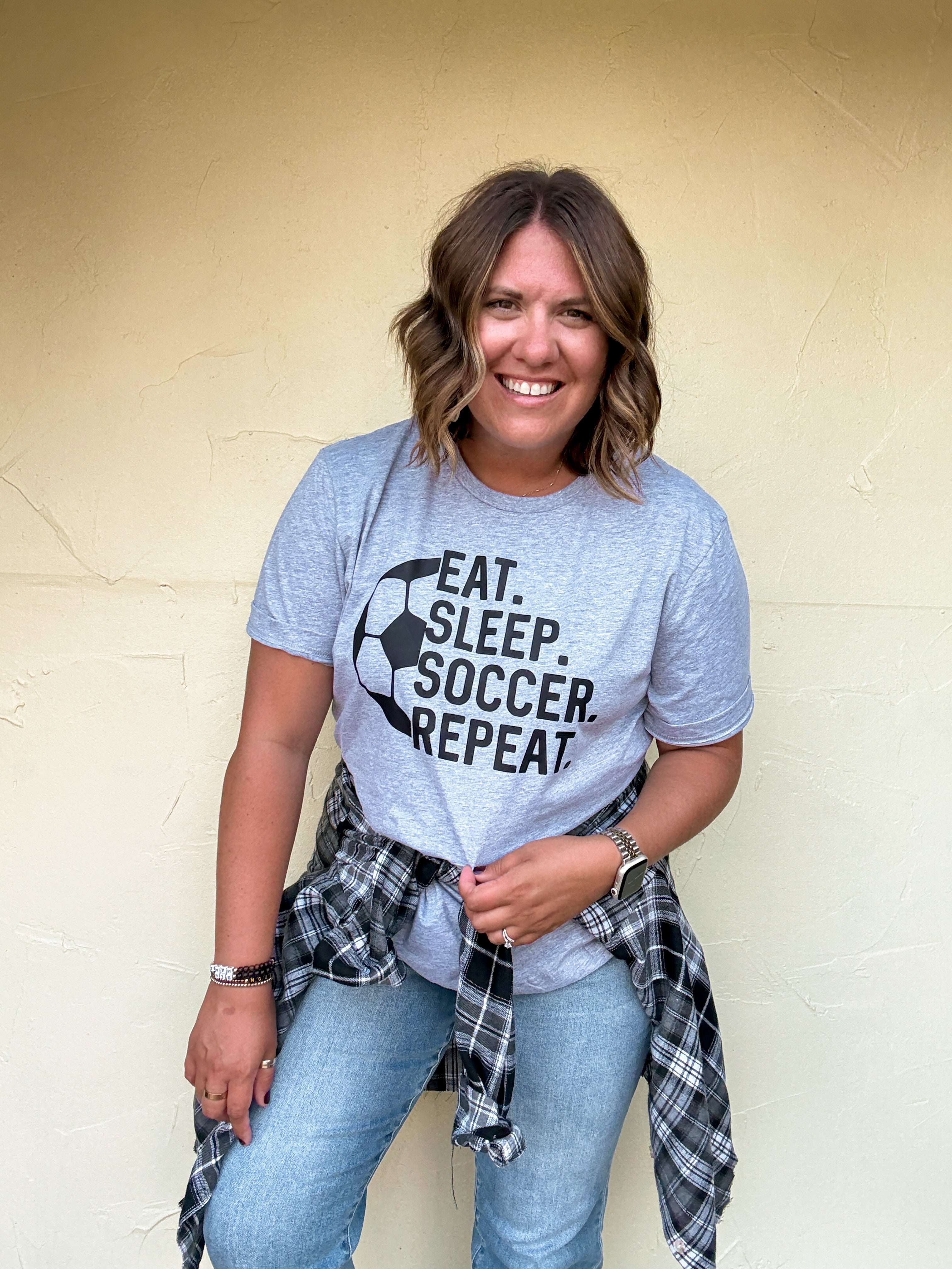 Eat Sleep Soccer Graphic Tee