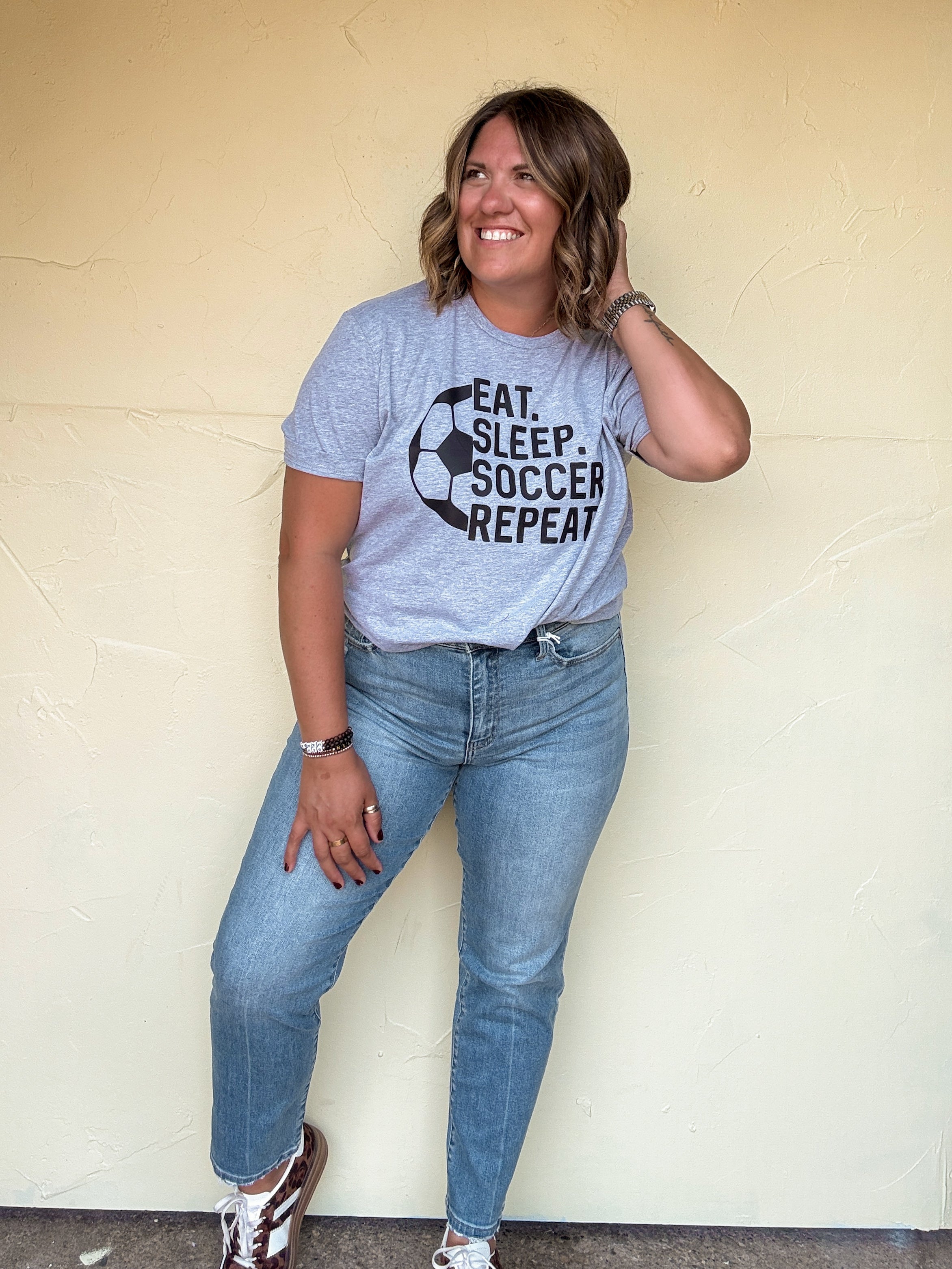 Lauren High Rise Tapered Straight Jeans