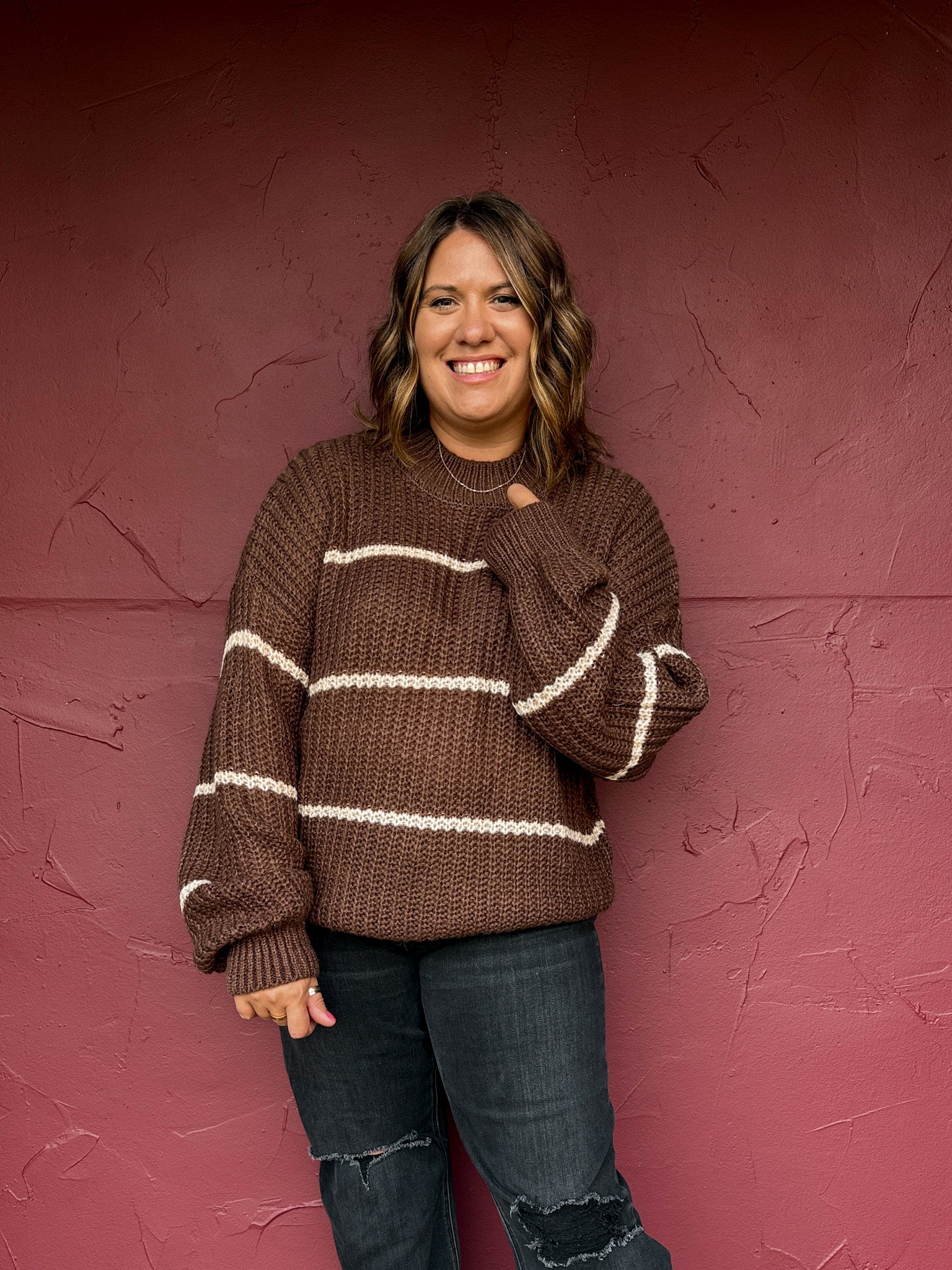 Oversized Stripe Sweater