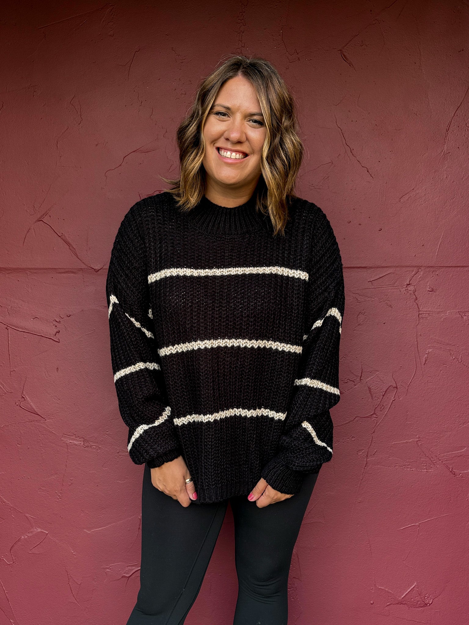 Oversized Stripe Sweater