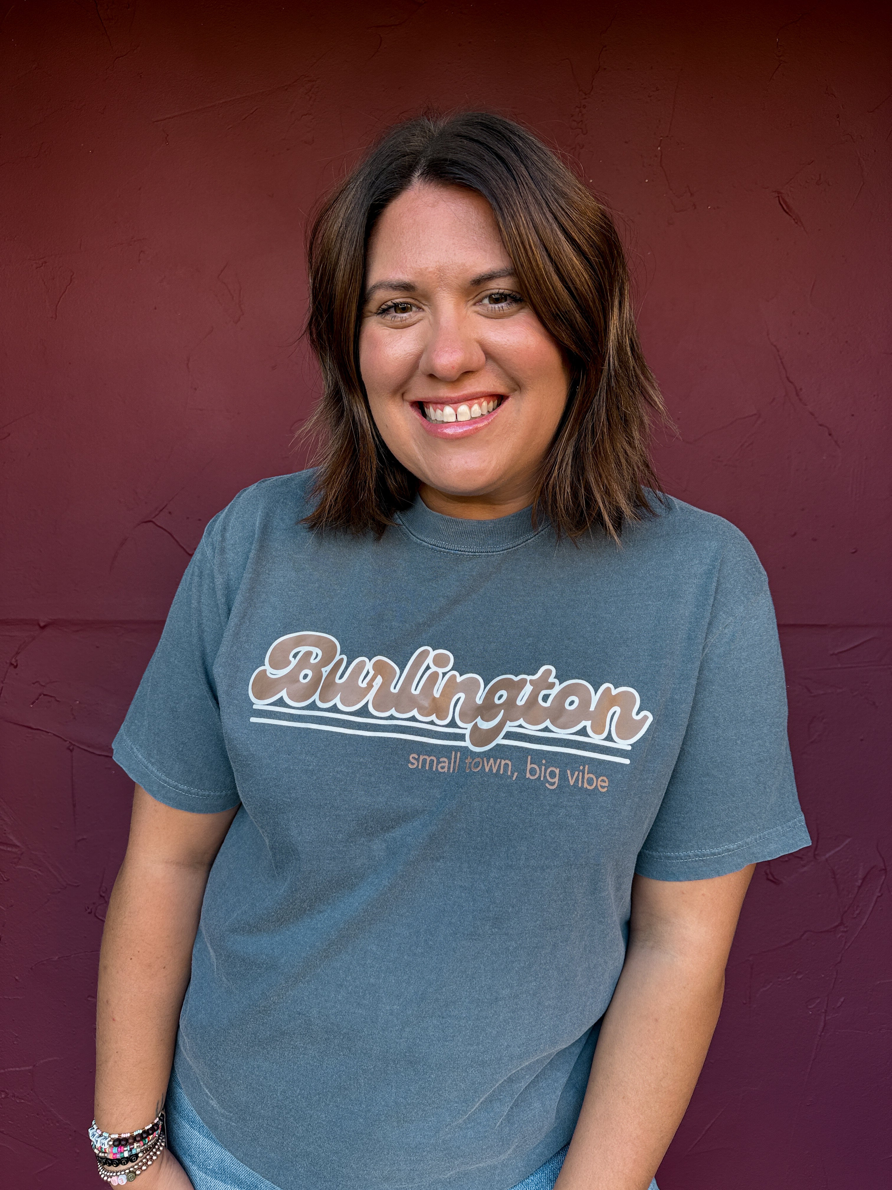 Burlington Small Town Big Vibe Graphic