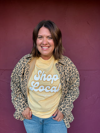 Shop Local Burlington WI Unisex Cotton T-Shirt