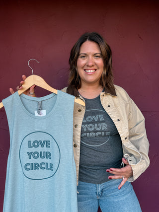 QC Original Muscle Tank – Love Your Circle Graphic