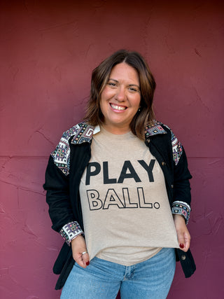 Play Ball Baseball Graphic Unisex Tee