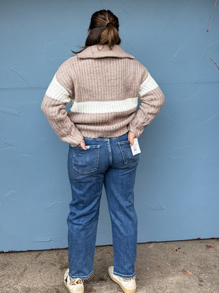 Vervet | Dark Wash Barrel Jean