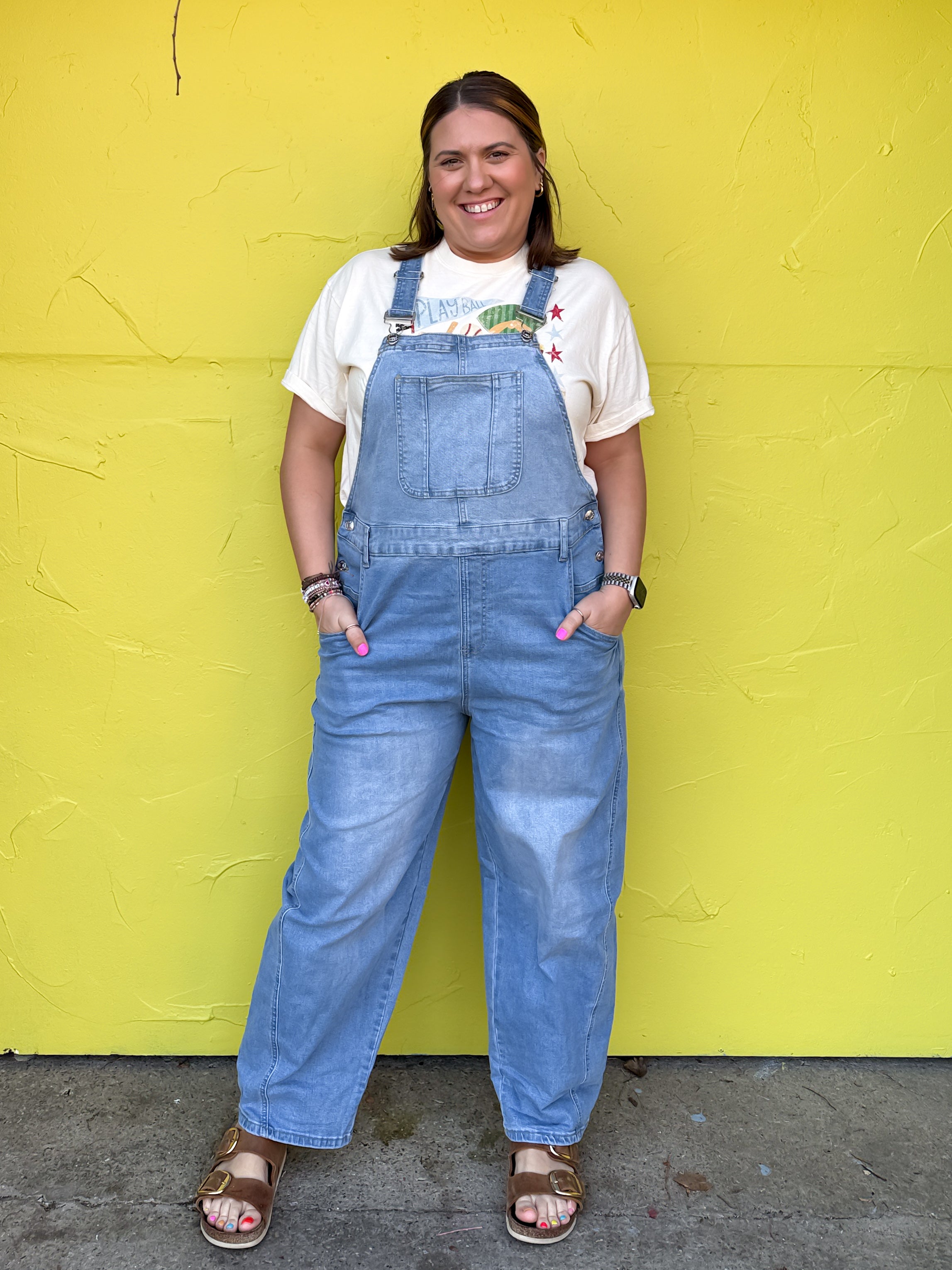 Easy Street Denim Overalls