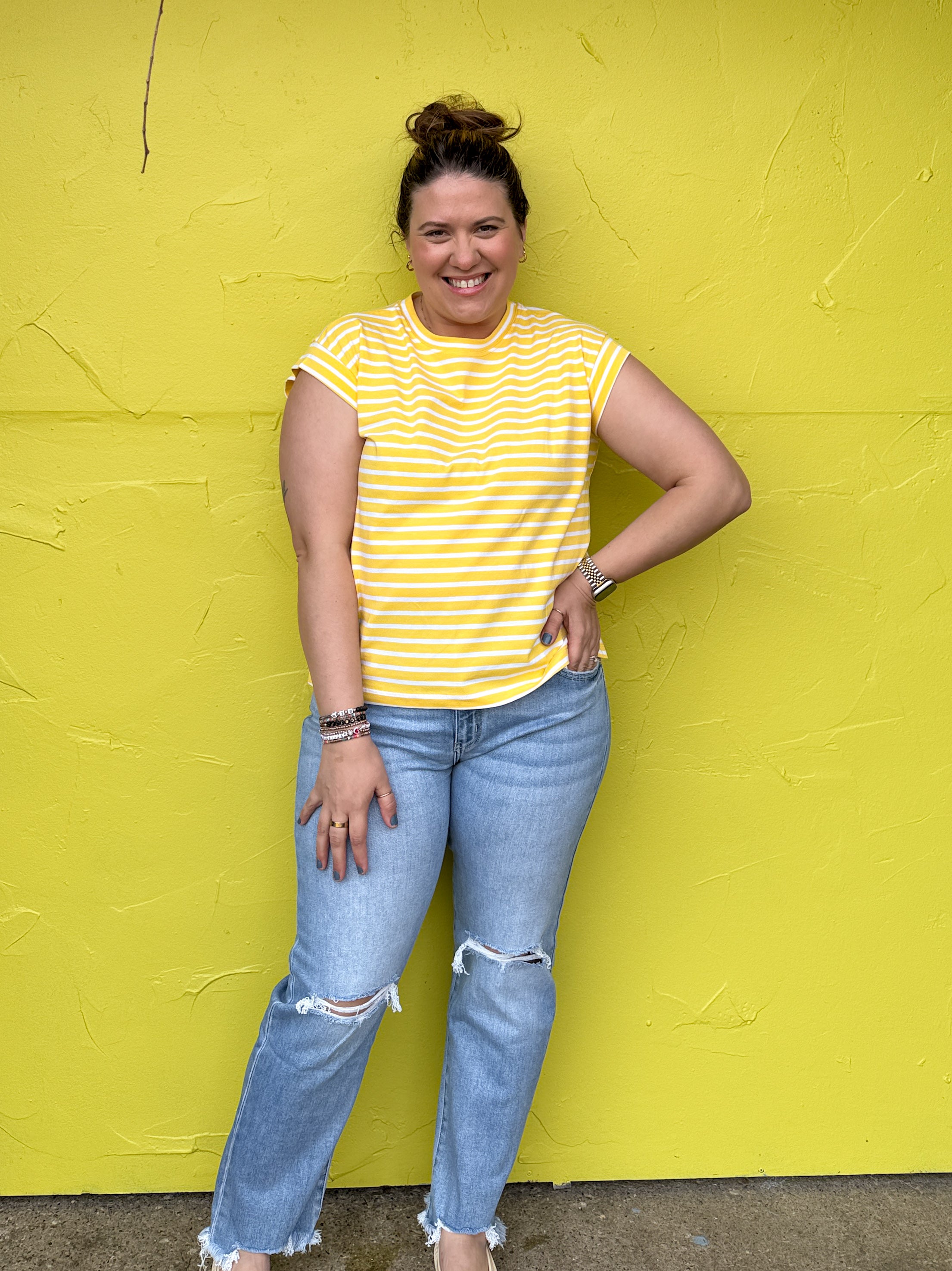 Sunny Days Striped Tee
