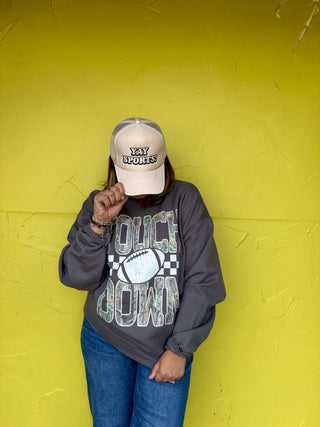 Touchdown Camo Football Sweatshirt