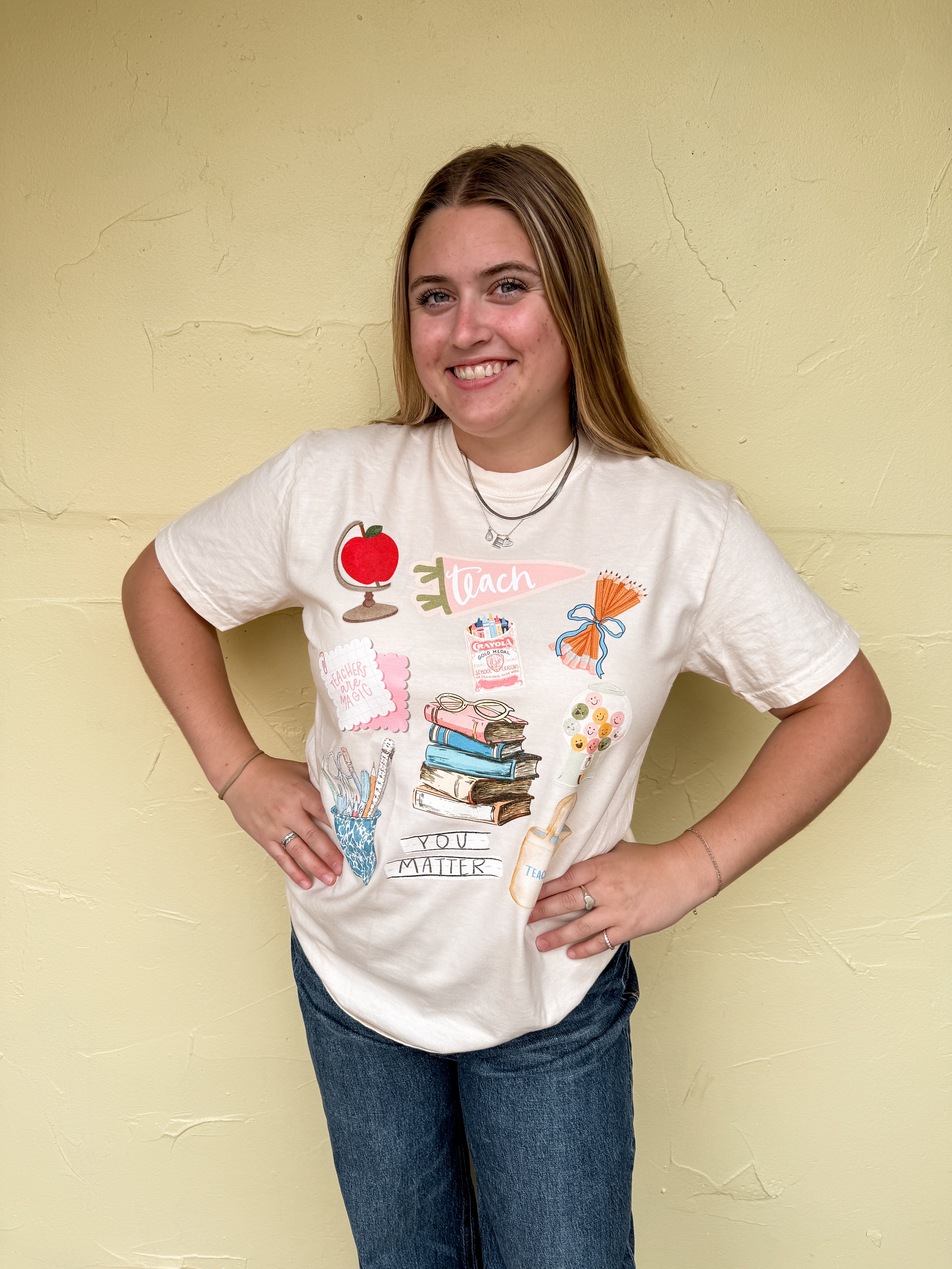 Teacher Collage Graphic Tee