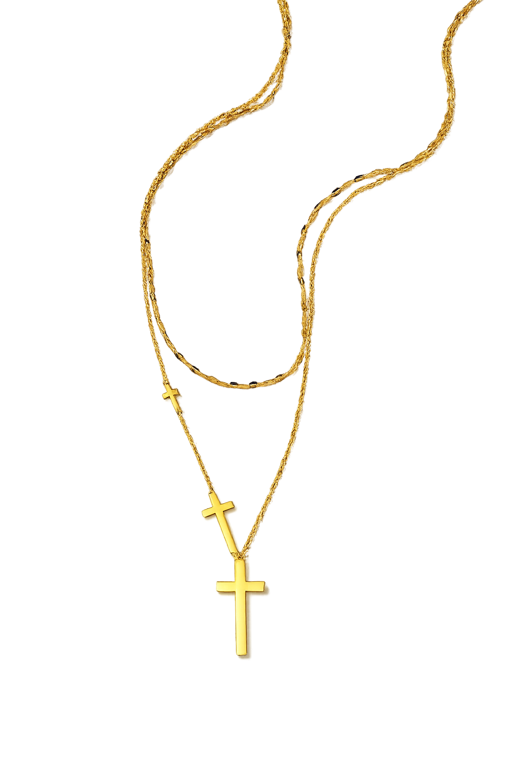 Layered Cross Necklace