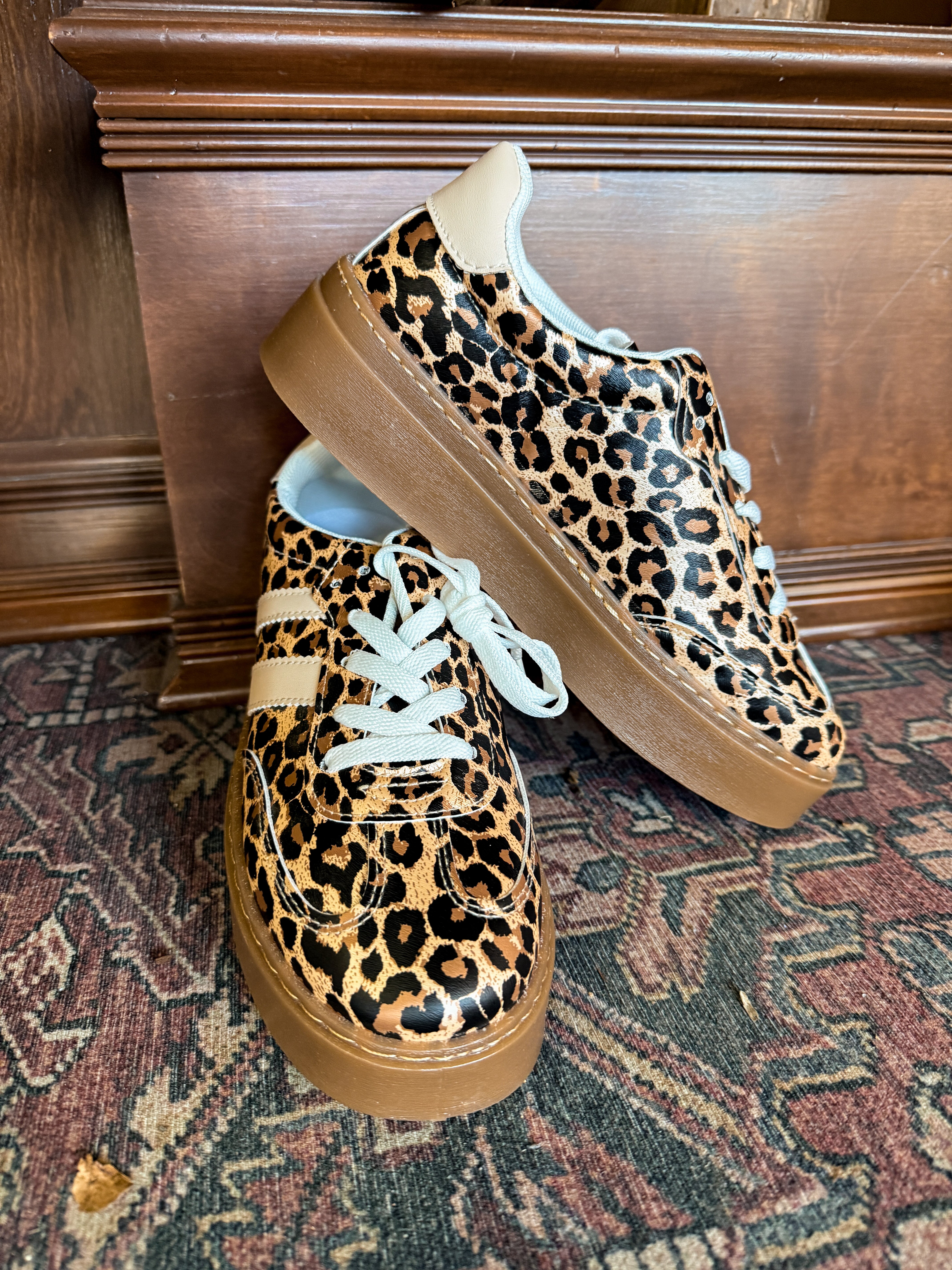 Leopard Platform Sneakers