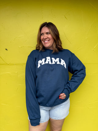 Mama Fleece Crewneck Sweatshirt – Navy Champion