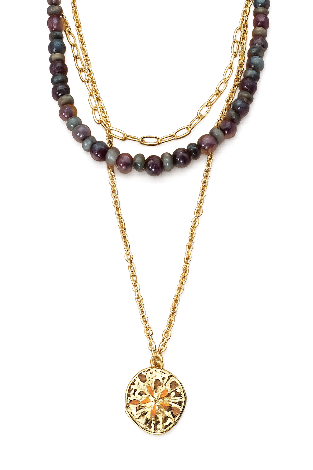 Multi Layer Petite Bead Necklace