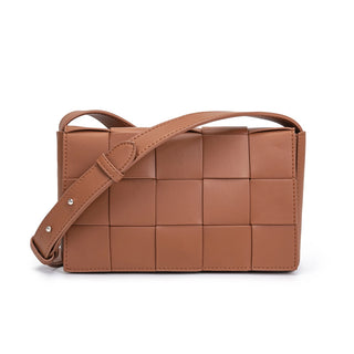 Woven Plaid Crossbody