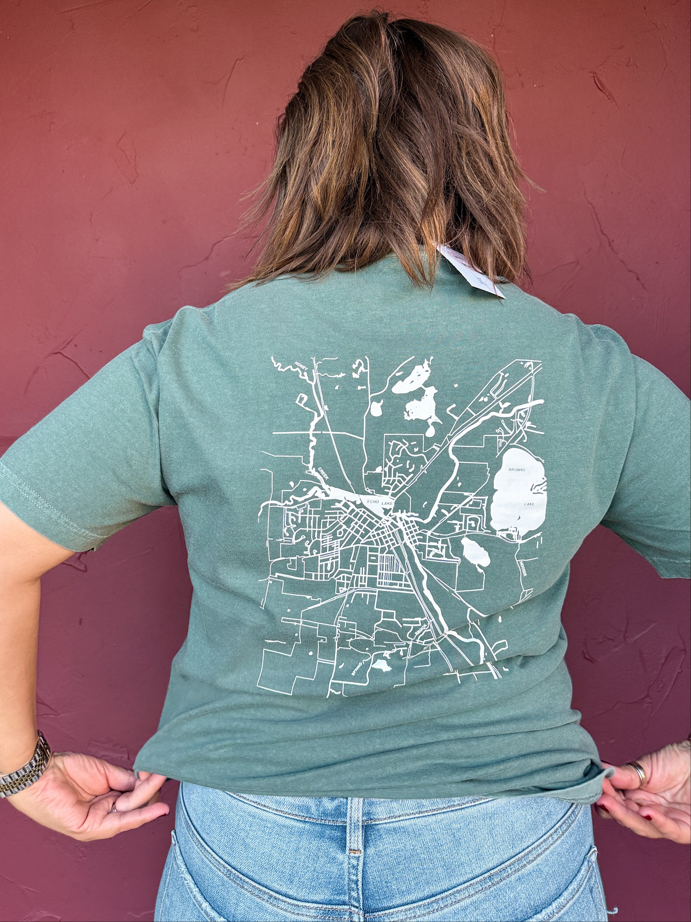 Support Local Map Tee