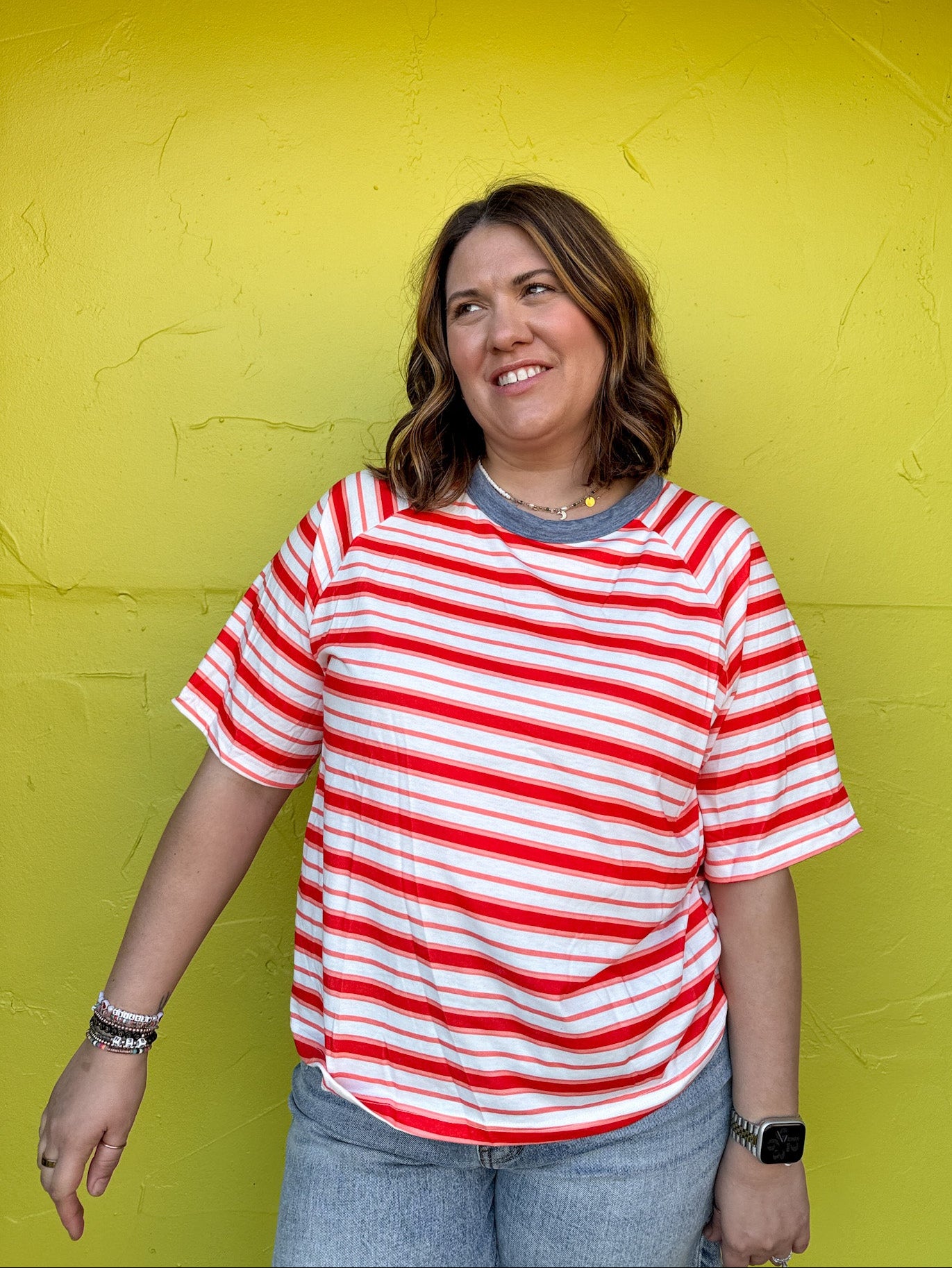 Striped Raglan Tee